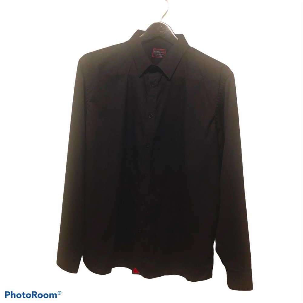 UNTUCKIT BLACK BUTTON DOWN SHIRT XXL